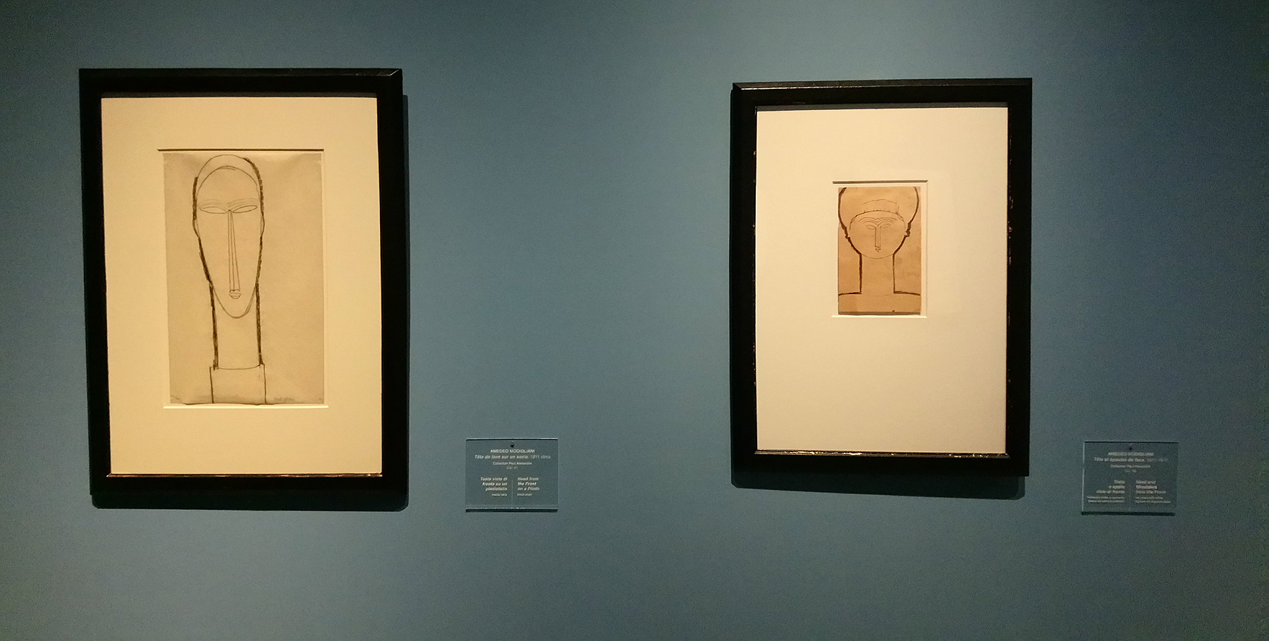 Immagini dalla mostra Modigliani e l'avventura di Montparnasse. Capolavori dalle collezioni Netter e Alexandre
