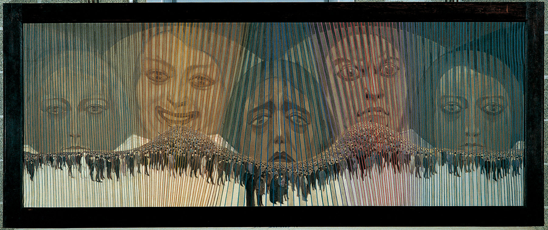 Sexto Canegallo, La folla (1920; olio su tela, Genova, Wolfsoniana -Palazzo Ducale Fondazione per la Cultura)
