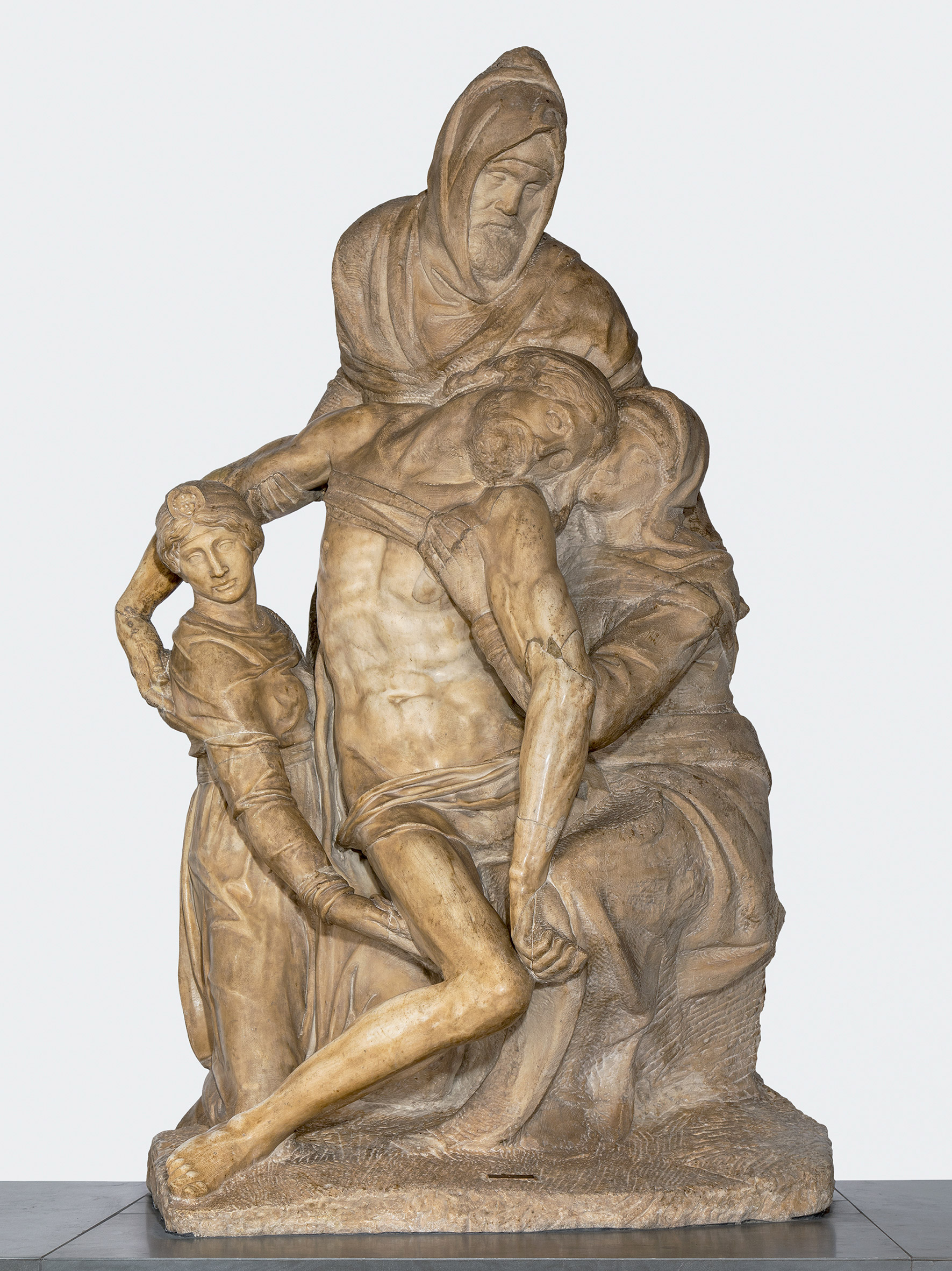 Michelangelo, Pietà Bandini (1547-1555 circa; marmo di Carrara, altezza 226 cm; Firenze, Museo dell'Opera del Duomo). Ph. Credit Alena Fialová Michelangelo, Pietà Bandini (1547-1555 circa; marmo di Carrara, altezza 226 cm; Firenze, Museo dell'Opera del Duomo). Ph. Credit Alena Fialová