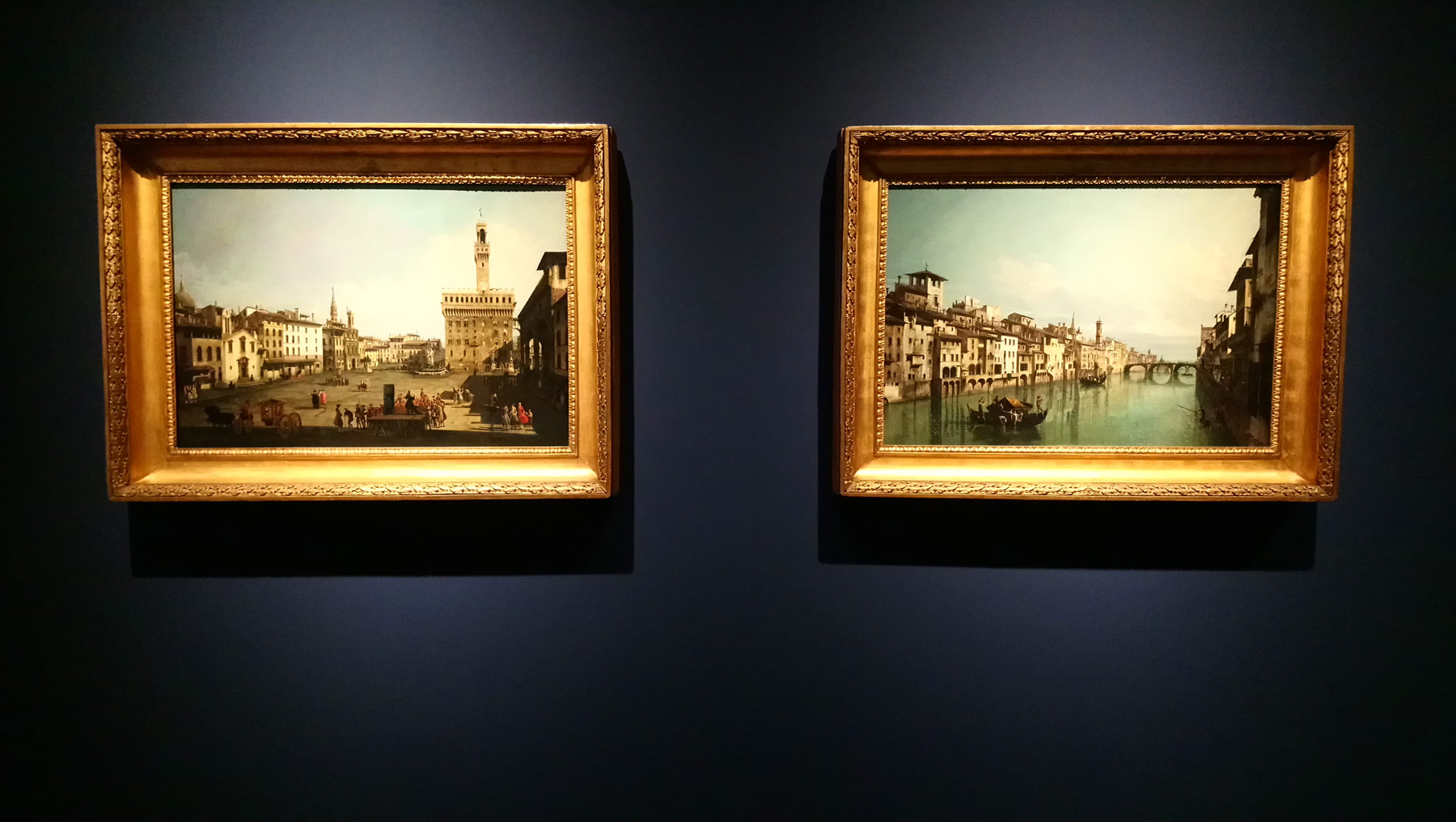 Sala della mostra Bernardo Bellotto 1740. Viaggio in Toscana
 Sala della mostra Bernardo Bellotto 1740. Viaggio in Toscana