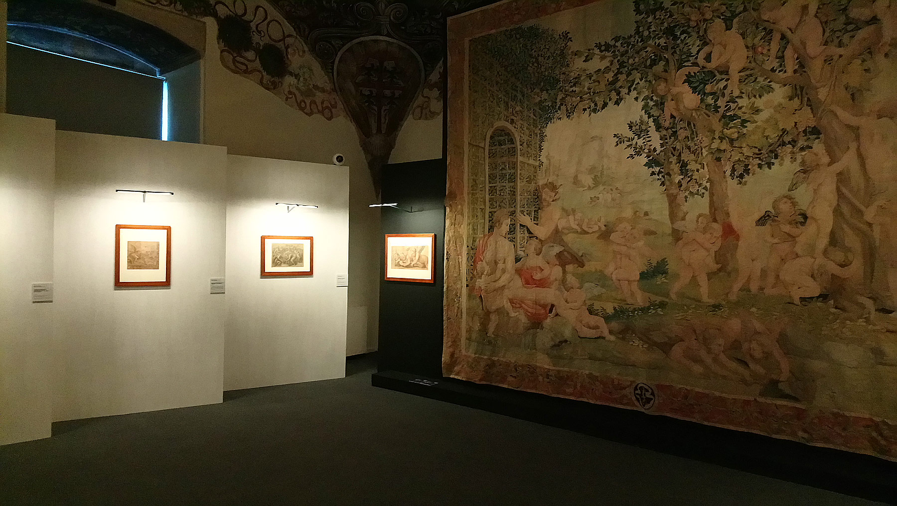 Sala della mostra Con nuova e stravagante maniera. Giulio Romano a Mantova
