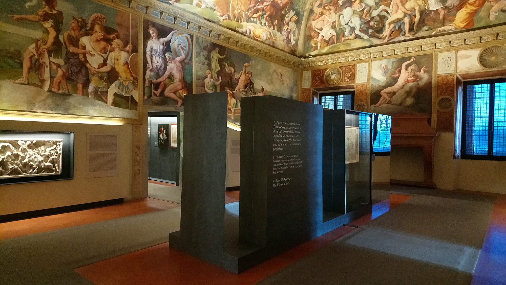 Sala della mostra Con nuova e stravagante maniera. Giulio Romano a Mantova
