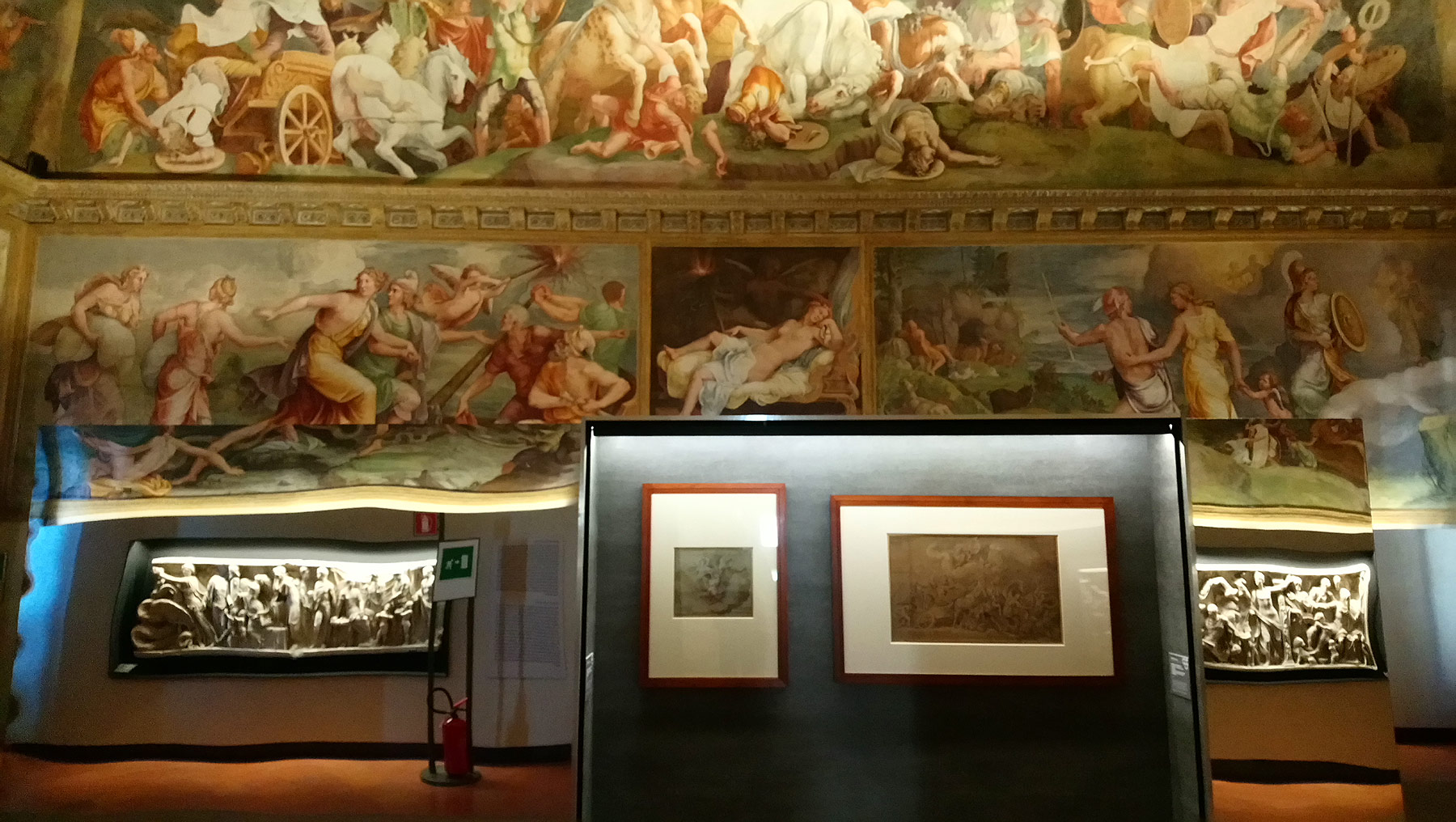 Sala della mostra Con nuova e stravagante maniera. Giulio Romano a Mantova
