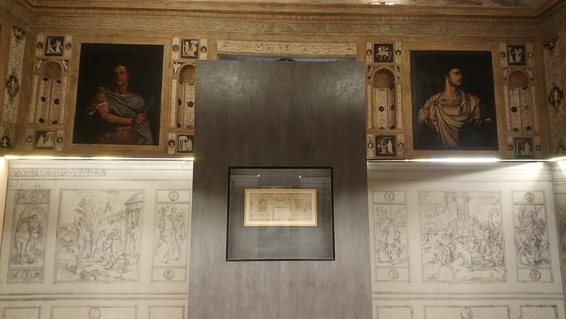 Sala della mostra Con nuova e stravagante maniera. Giulio Romano a Mantova
