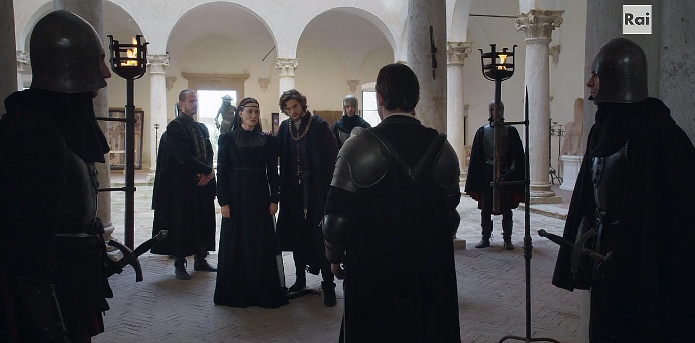 Fiction: il cortile del Palazzo dei Medici (Firenze)
