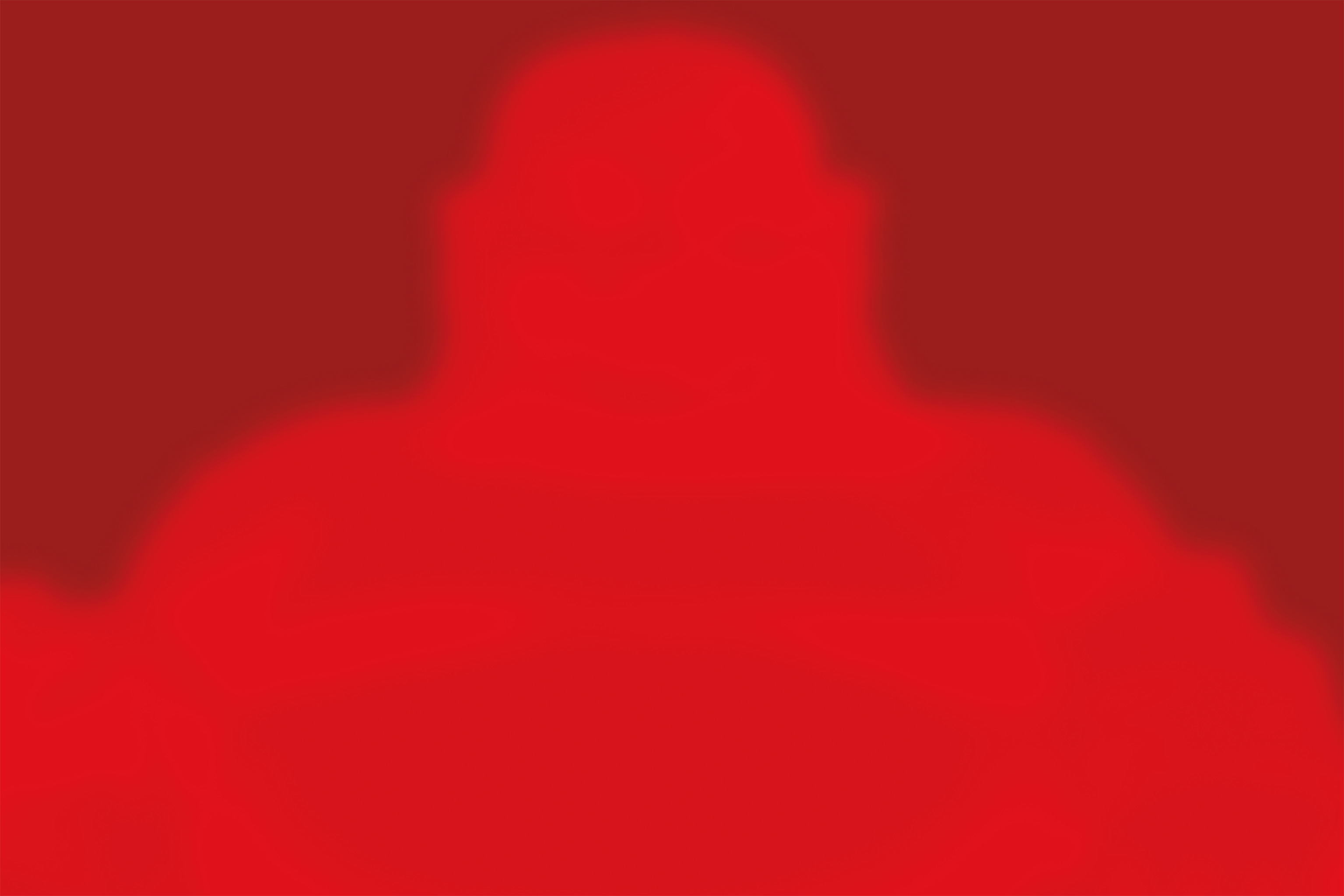 André Chi Sing Yuen, Buddha red red light (2018; dipinto high tech driven su alluminio diasec, 200 x 140 cm)
 André Chi Sing Yuen, Buddha red red light (2018; dipinto high tech driven su alluminio diasec, 200 x 140 cm)