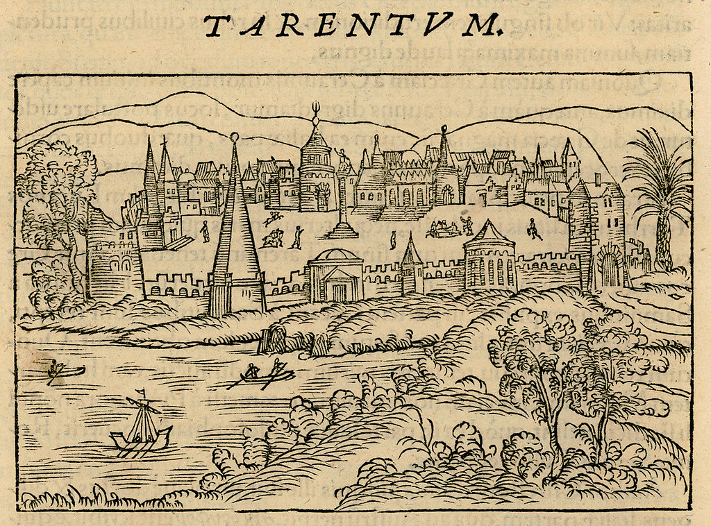 Taranto in un'incisione di Nikolaus Gerbel del 1545
