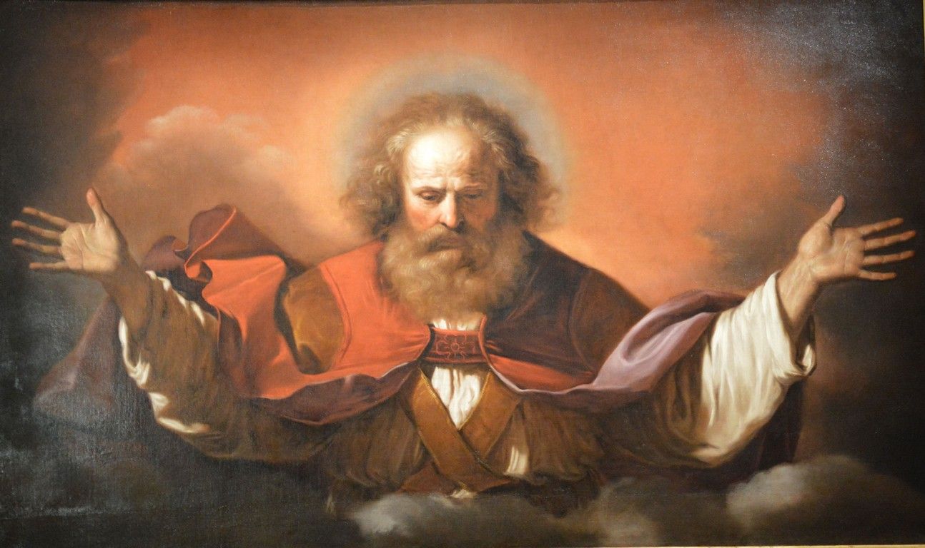 Guercino, Padre Eterno (1646; olio su tela, 106 x 176 cm; Torino, Galleria Sabauda)
