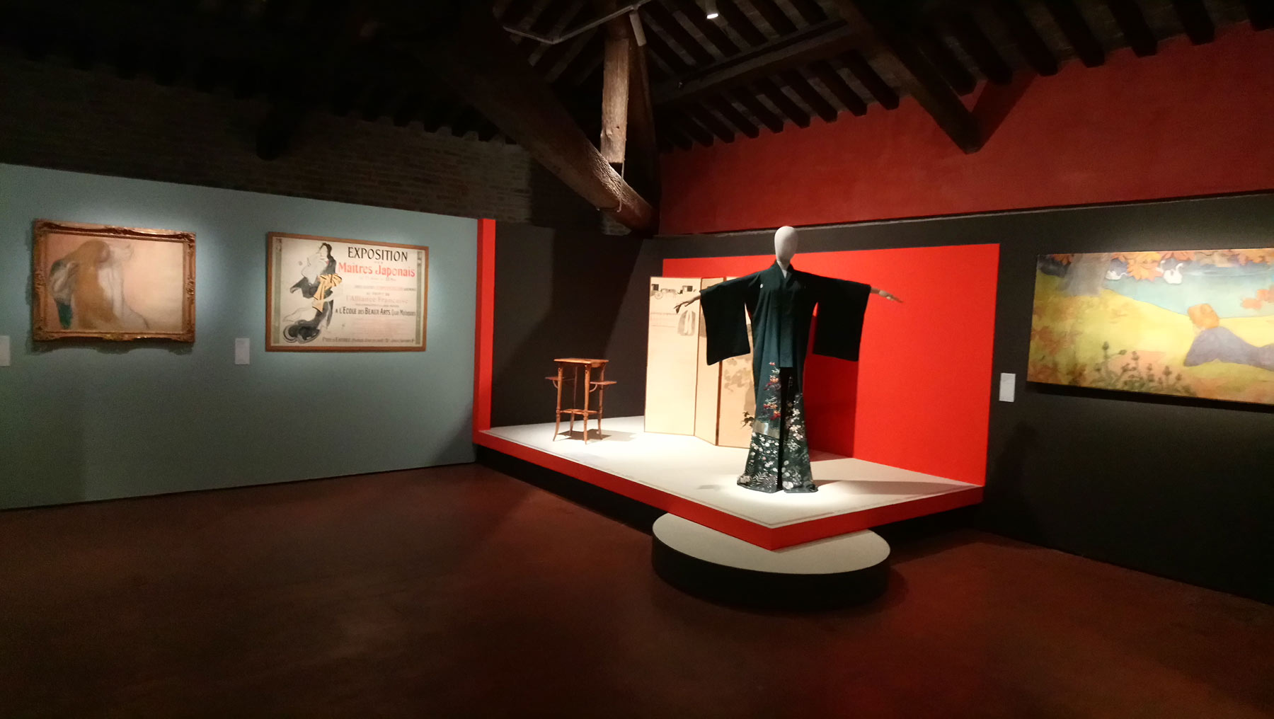 Sala della mostra Giapponismo. Venti d'Oriente nell'arte europea 1860 - 1915.
