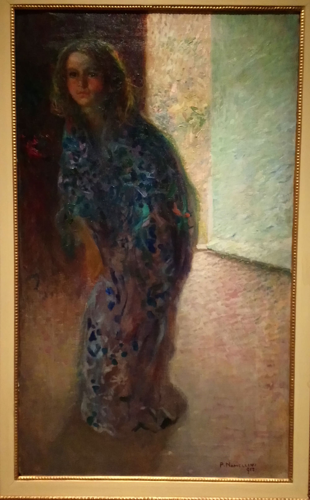 Plinio Nomellini, Bambina in kimono (1912; olio su tela, 100 x 60 cm; Collezione privata)
