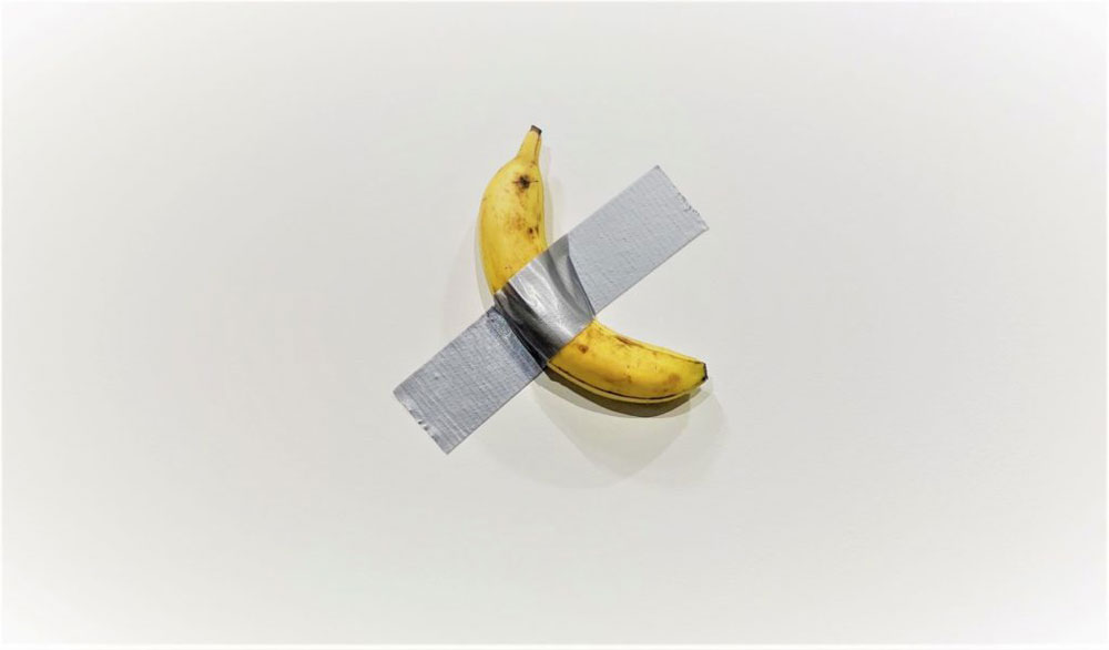 Maurizio Cattelan, Comedian (2019)
