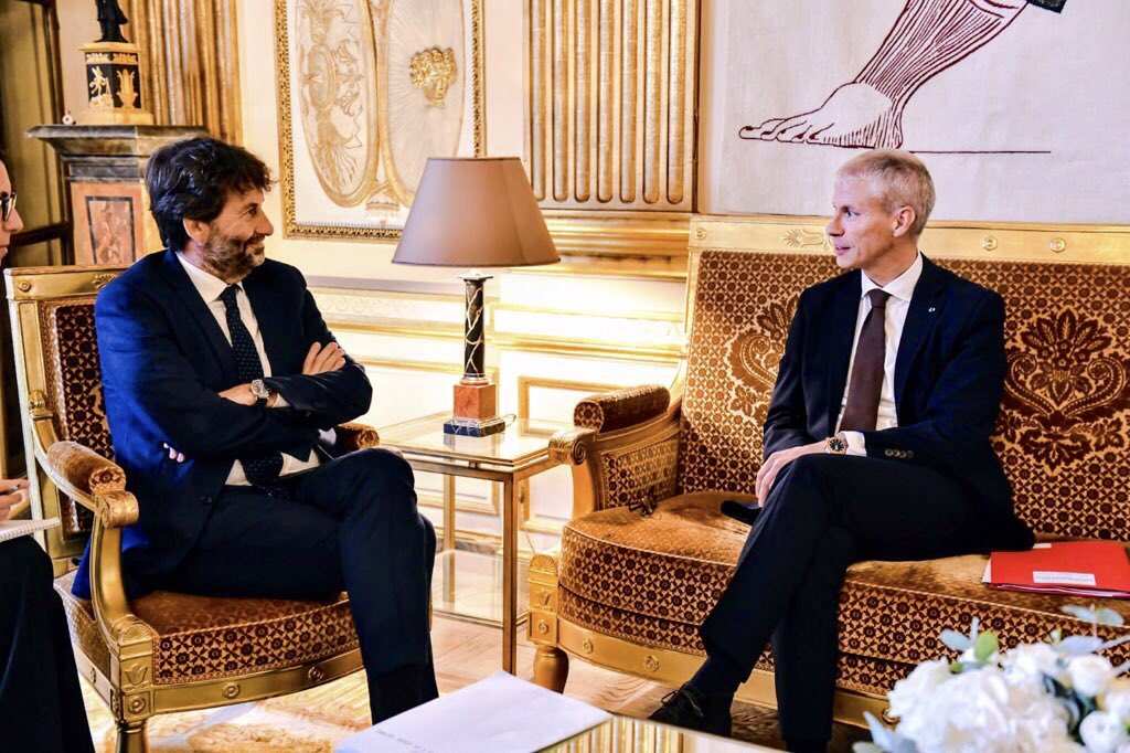 Franck Riester e Dario Franceschini