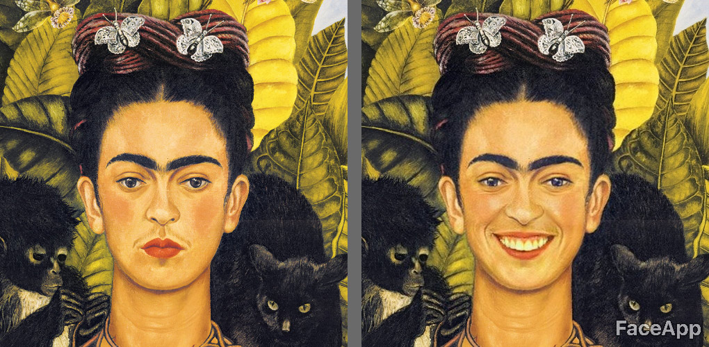 Frida Kahlo, Autoritratto con collana di spine (1940; olio su tela, 61,25 x 47 cm; Boston, Museum of Fine Arts)
