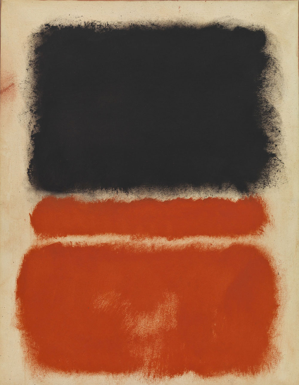 Mark Rothko, Senza titolo (Rosso) (1968; acrilico su carta montata su tela, 83,8 x 65,4 cm; Fondazione Solomon R. Guggenheim, Collezione Hannelore B. e Rudolph B. Schulhof, lascito Hannelore B. Schulhof, 2012. / Solomon R. Guggenheim Foundation, New York, Hannelore B. and Rudolph B. Schulhof Collection, bequest of Hannelore B. Schulhof, 2012) 
