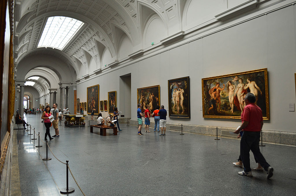 Una delle gallerie del Prado
