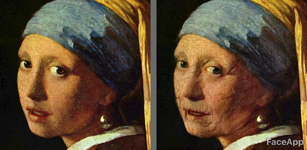 Johannes Vermeer, La ragazza con l’orecchino di perla o La ragazza col turbante, dettaglio (1665 circa; olio su tela, 44,5 x 39 cm; L’Aia, Mauritshuis)
