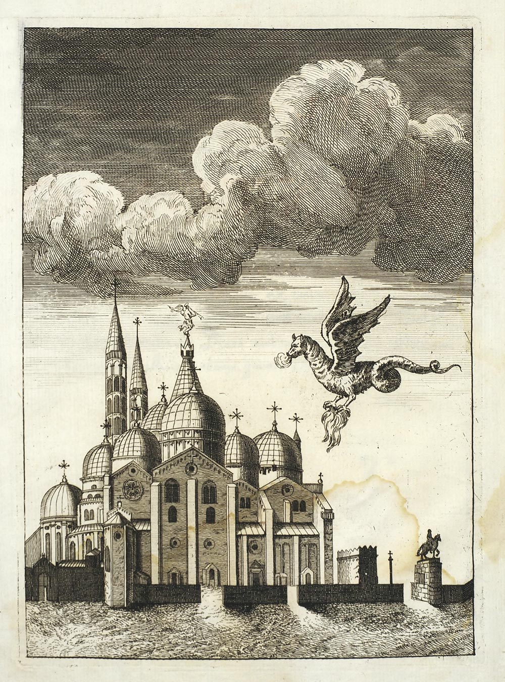 Domenico Borini, Stanze per l’incendio seguito nel tempio di S. Antonio di Padova […], Padova, nella stamperia Conzatti (1752; opera in un volume di 262x195 mm; Padova, Complesso Antoniano)
