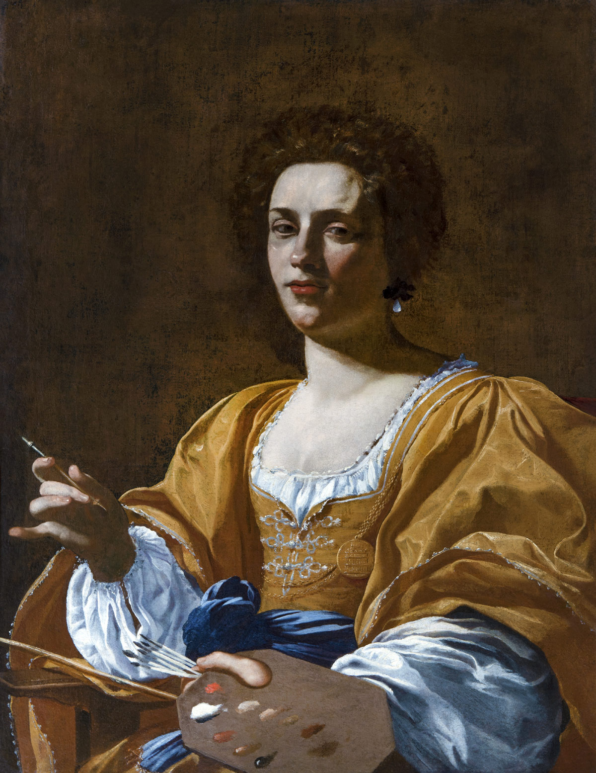 Simon Vouet, Ritratto di Artemisia Gentileschi (1623 circa; olio su tela, 90 x 71 cm; Pisa, Palazzo Blu) Simon Vouet, Ritratto di Artemisia Gentileschi (1623 circa; olio su tela, 90 x 71 cm; Pisa, Palazzo Blu)