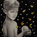 Il dark fiabesco di Alessia Iannetti in mostra a Londra con “The Little Boy and the Glowing Globe”