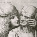 Teste grottesche e moti dell'animo, Leonardo da Vinci disegnato da Wenceslaus Hollar alla Fondazione Pedretti