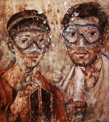 Street art, acqua e archeologia. Blub è protagonista al MANN di Napoli con L'arte sa nuotare