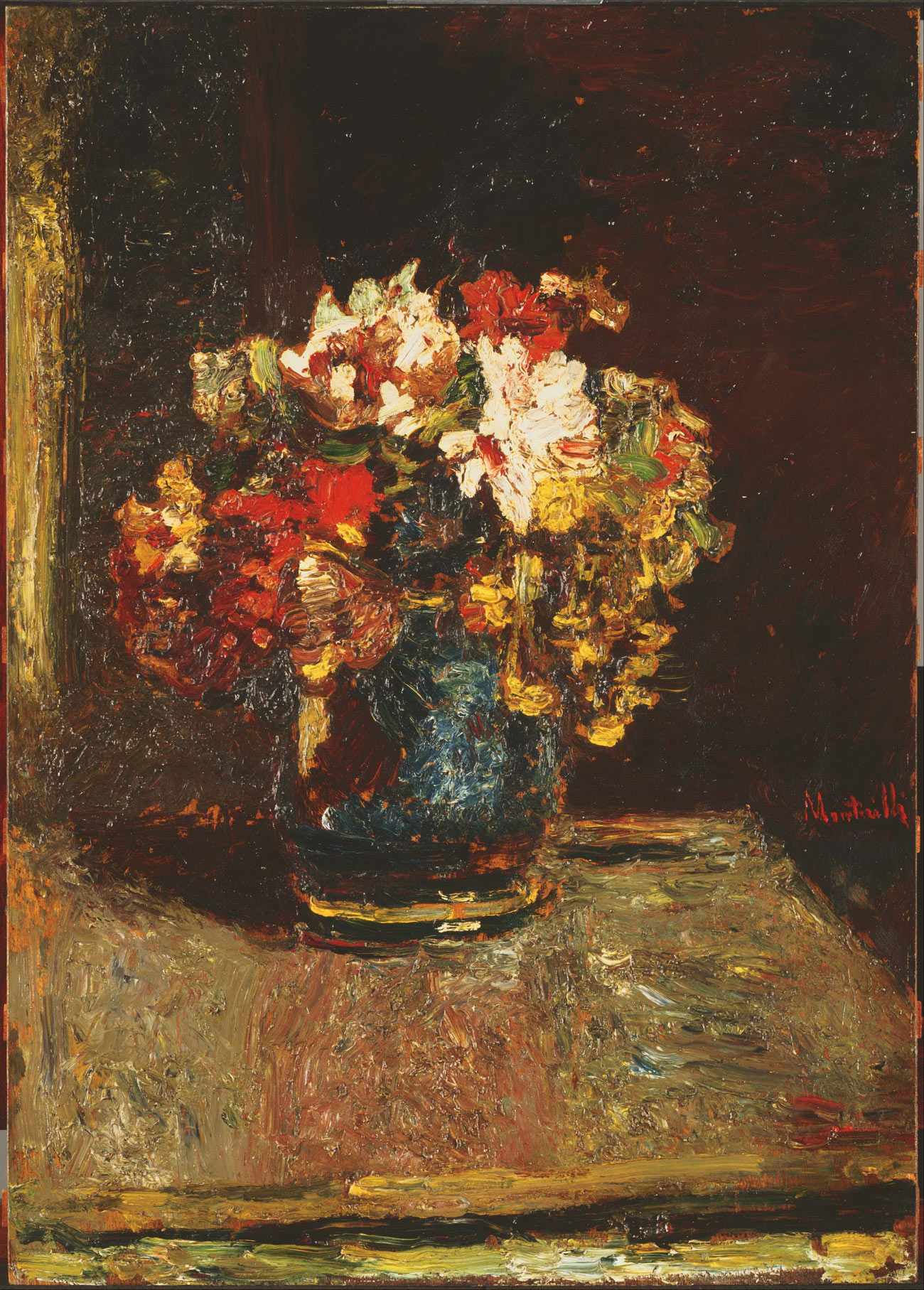 Adolphe Monticelli, Bouquet (1875 circa; olio su tavola, 69,2 x 49,2 cm; Washington, Phillips Collection) Adolphe Monticelli, Bouquet (1875 circa; olio su tavola, 69,2 x 49,2 cm; Washington, Phillips Collection)