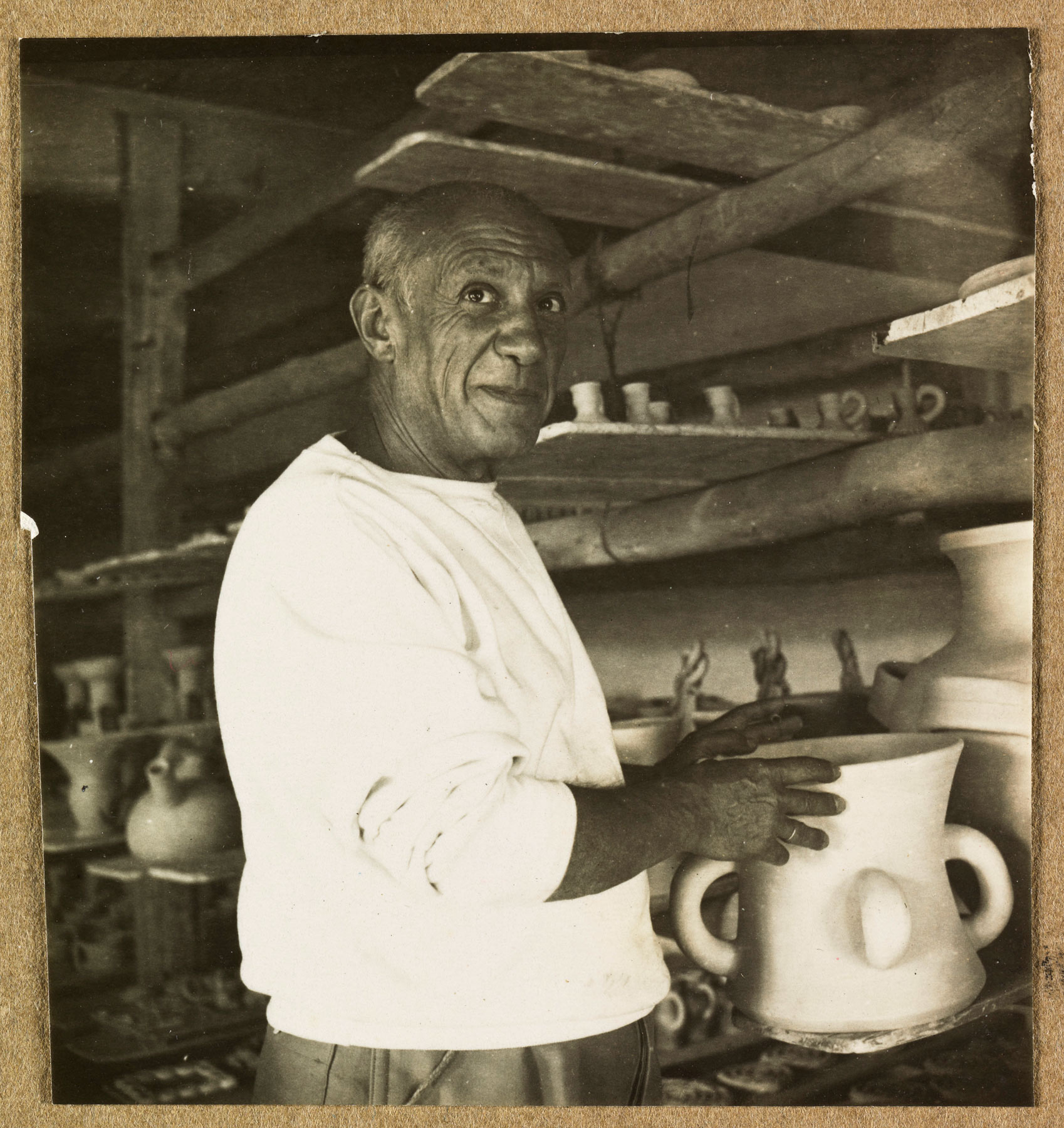 Picasso nell'atelier di Madoura a Vallauris