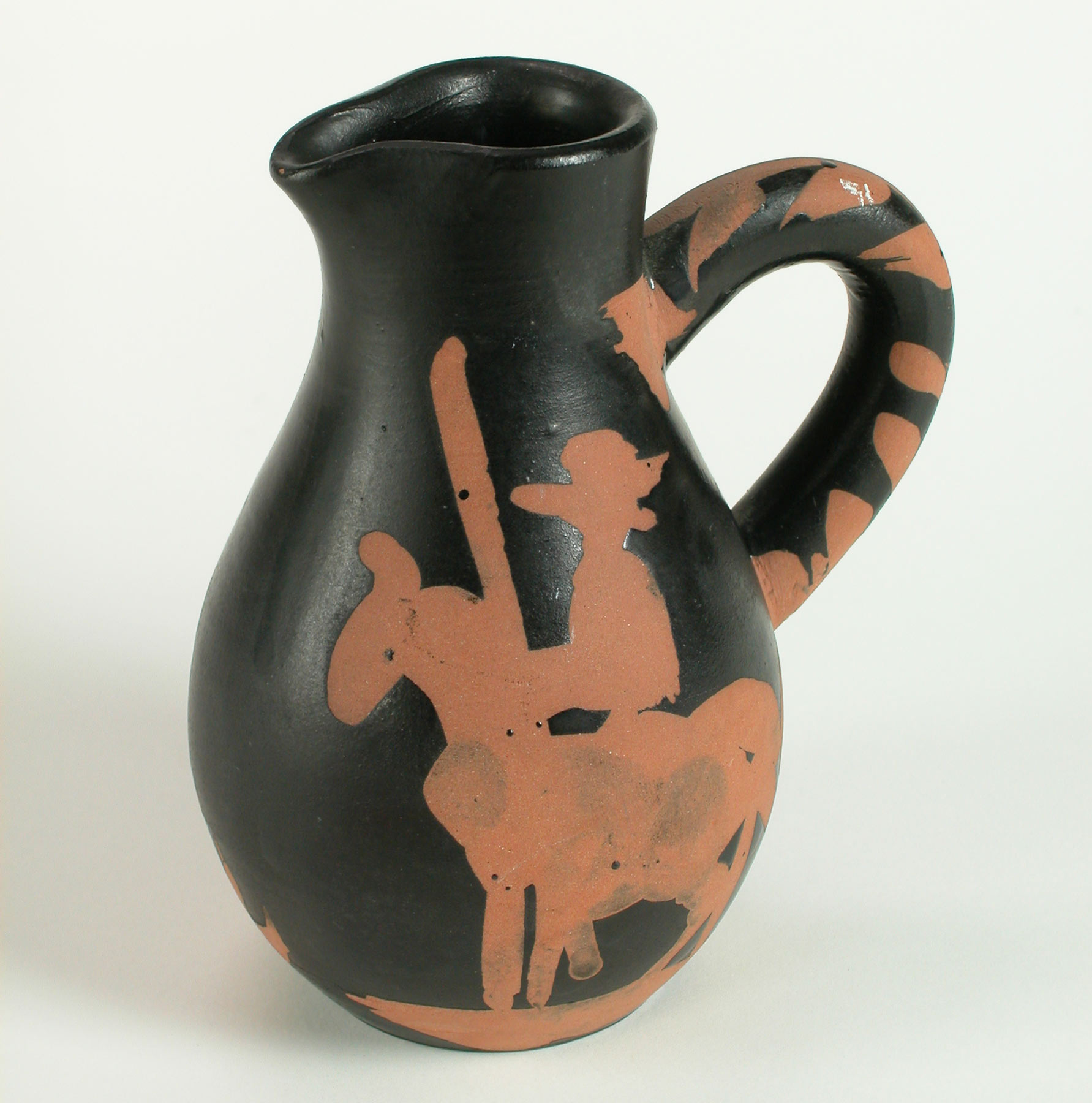 Pablo Picasso, Picador (1952, Vallauris; terracotta con smalto, 13,2 x 11,5 x 8,2 cm; Faenza, Museo Internazionale della Ceramica)