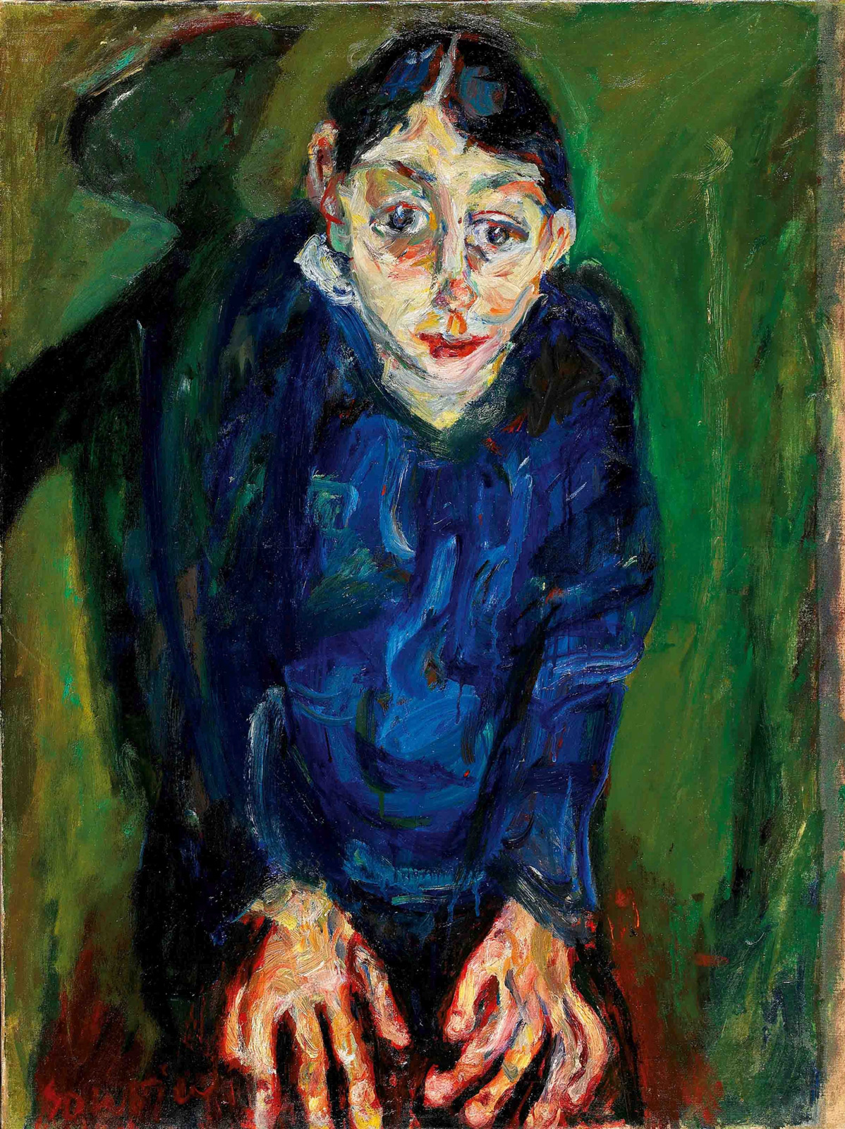 Chaïm Soutine, La folle (1919 circa; olio su tela, 87 x 65,1 cm; Collezione Jonas Netter)
 Chaïm Soutine, La folle (1919 circa; olio su tela, 87 x 65,1 cm; Collezione Jonas Netter)