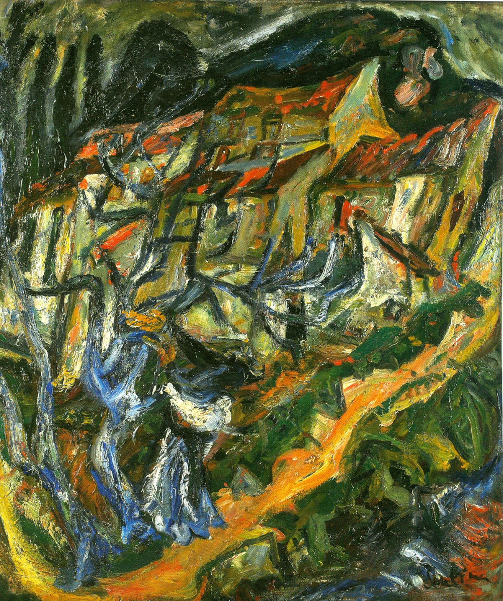 Chaïm Soutine, Paysage montagneux (1920 circa; olio su tela, 85 x 74,8 cm; Collezione Jonas Netter)
 Chaïm Soutine, Paysage montagneux (1920 circa; olio su tela, 85 x 74,8 cm; Collezione Jonas Netter)