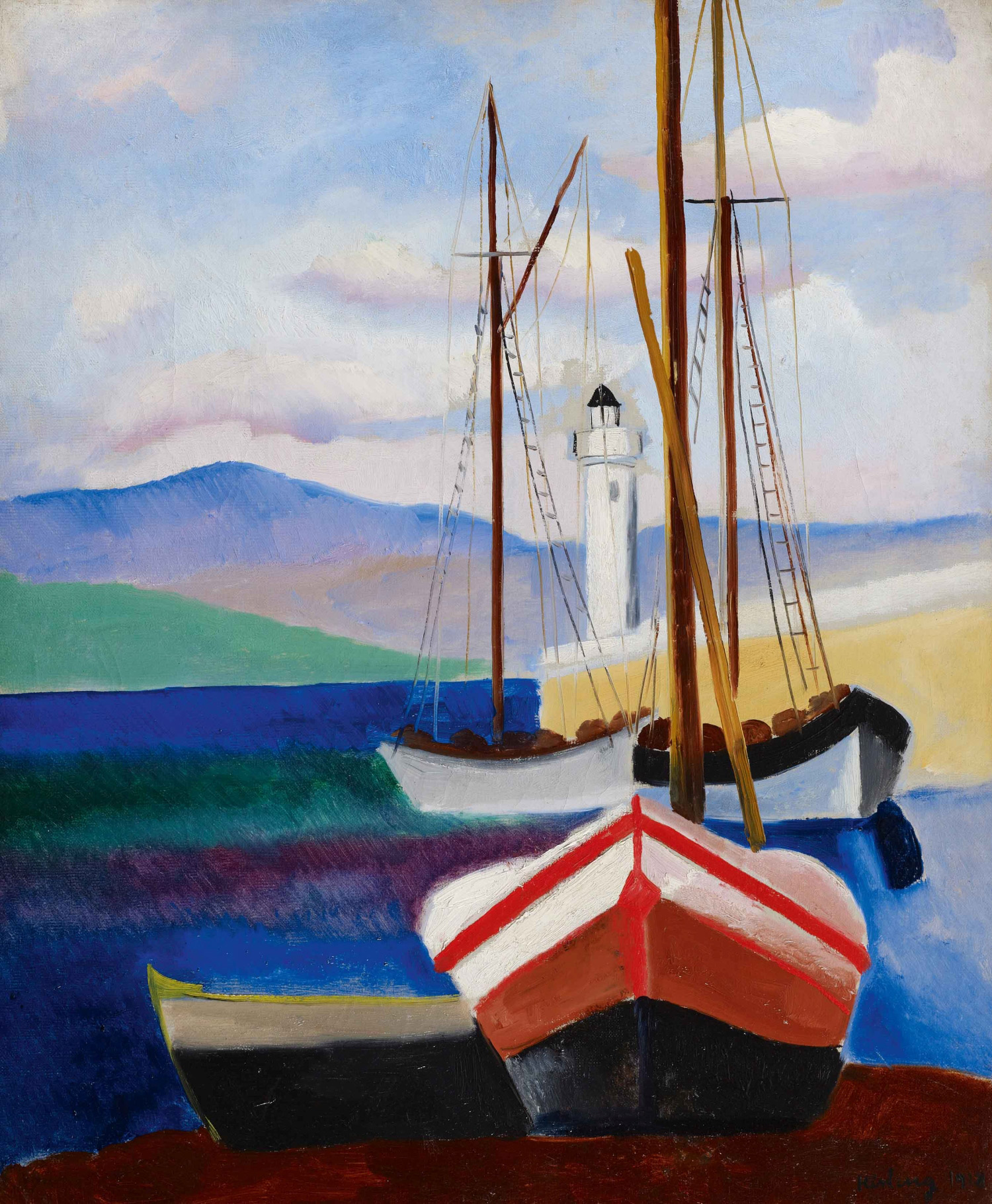 Moïse Kisling, St-Tropez, Septembre (1918; olio su tela, 65,2 x 54,2 cm; Collezione Jonas Netter)
 Moïse Kisling, St-Tropez, Septembre (1918; olio su tela, 65,2 x 54,2 cm; Collezione Jonas Netter)