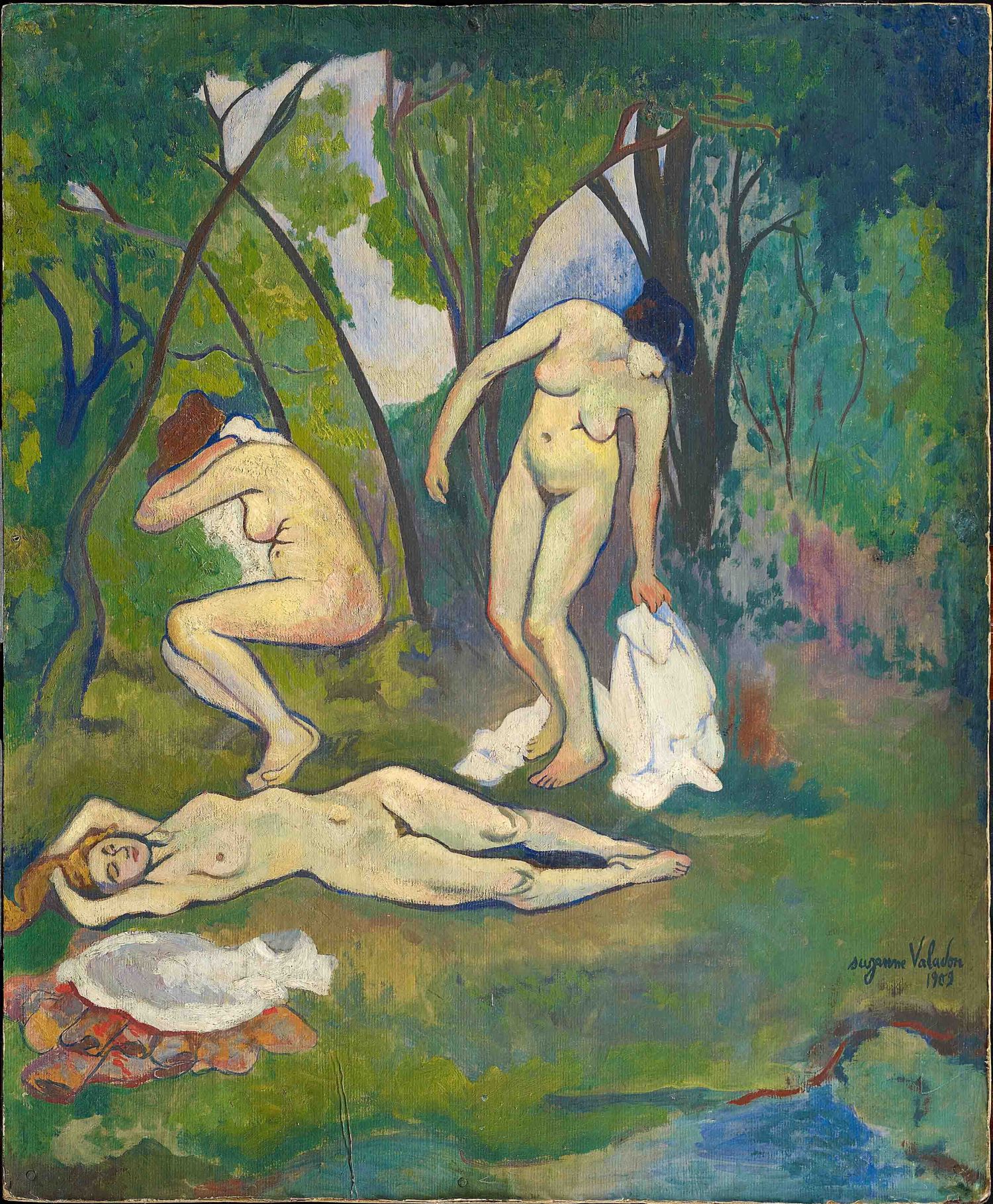 Suzanne Valadon, Trois nus à la campagne (1909; olio su cartone, 61 x 50 cm; Collezione Netter)
 Suzanne Valadon, Trois nus à la campagne (1909; olio su cartone, 61 x 50 cm; Collezione Netter)