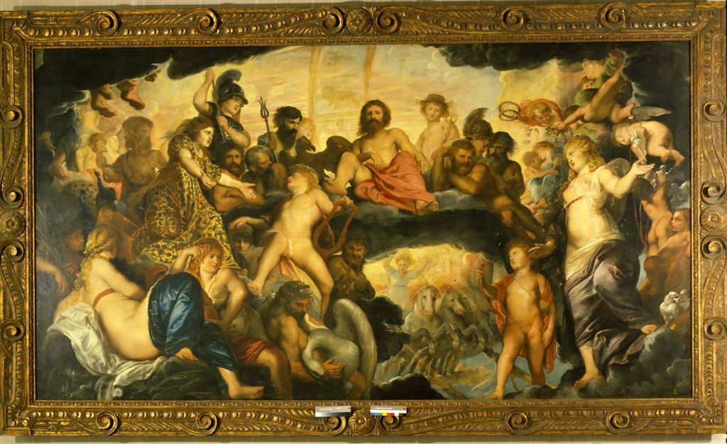 Pieter Paul Rubens, Gli dèi dell'Olimpo (1601-1602; olio su tela, 204 x 379 cm; Praga, Castello)
