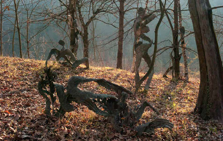 Giuseppe Penone, Opera dalla serie Gesti vegetali (1983-1986; bronzo; collezione)