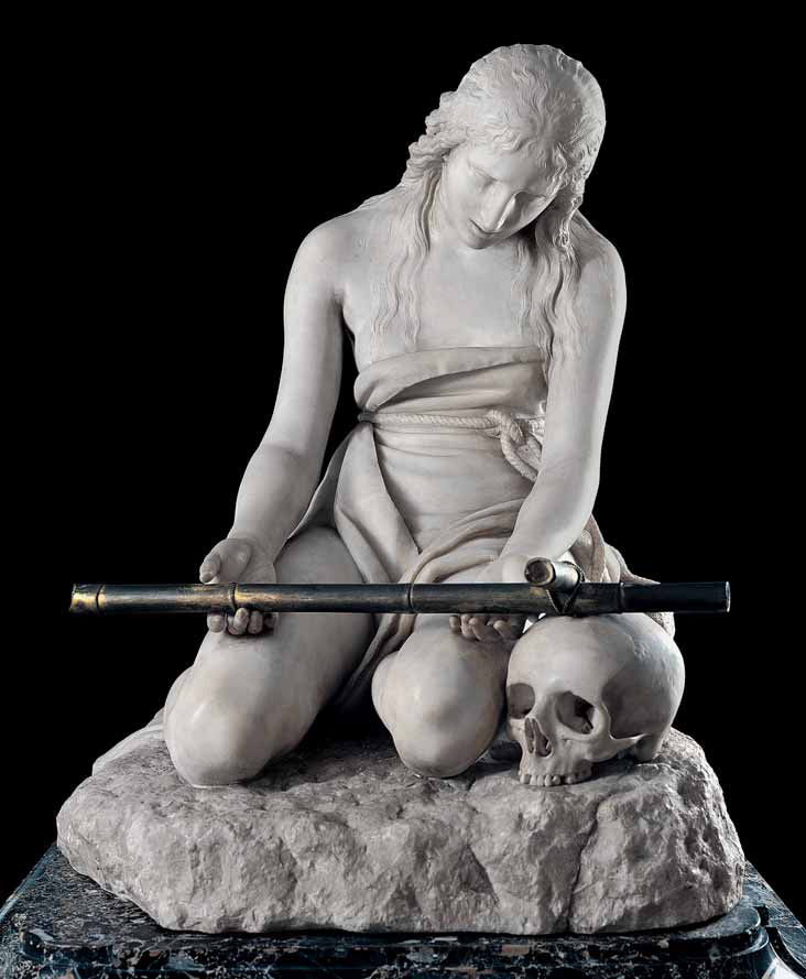 Antonio Canova, Maddalena penitente (1796; marmo, 95 × 70 × 77 cm; Genova, Musei di Strada Nuova - Palazzo Tursi, inv. PB 209) Antonio Canova, Maddalena penitente (1796; marmo, 95 × 70 × 77 cm; Genova, Musei di Strada Nuova - Palazzo Tursi, inv. PB 209)