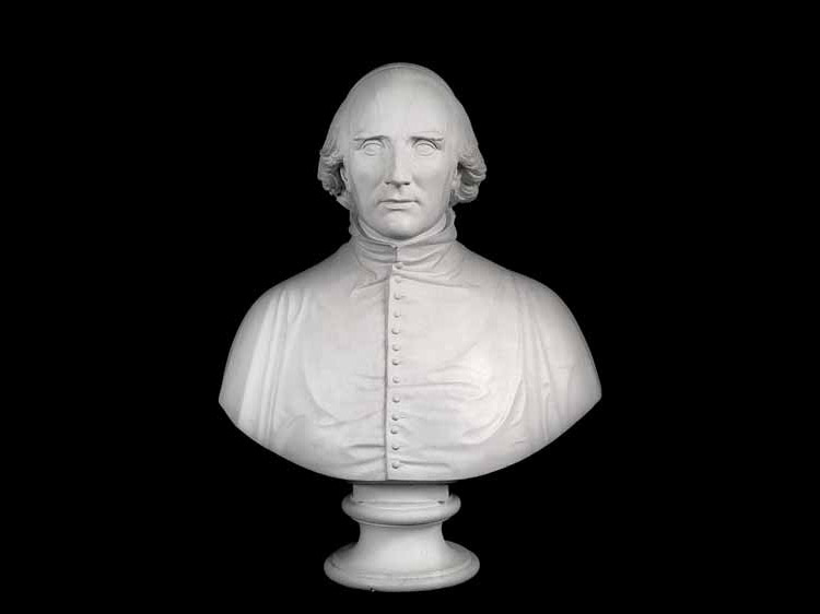 Bertel Thorvaldsen, Busto del cardinale Ercole Consalvi (1824; gesso, 76 × 60 × 34 cm; Roma, Museo di Roma, inv. MR 43584) Bertel Thorvaldsen, Busto del cardinale Ercole Consalvi (1824; gesso, 76 × 60 × 34 cm; Roma, Museo di Roma, inv. MR 43584)