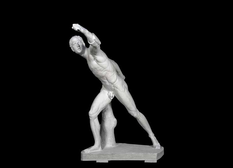 Formatore dell'ambito di Antonio Canova, Gladiatore Borghese (1806; gesso, 157 × 132 × 66 cm; Padova, palazzo Papafava, collezione privata) Formatore dell'ambito di Antonio Canova, Gladiatore Borghese (1806; gesso, 157 × 132 × 66 cm; Padova, palazzo Papafava, collezione privata)