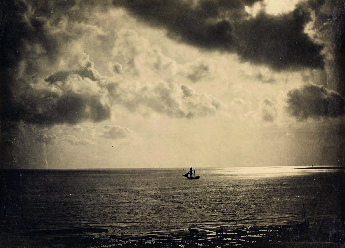 Gustave Le Gray, Barca al chiaro di luna (1856-57; stampa su carta all’albumina, 29,6 x 41,1 cm; Parigi, Bibliothèque Historique de la Ville de Paris)
 Gustave Le Gray, Barca al chiaro di luna (1856-57; stampa su carta all’albumina, 29,6 x 41,1 cm; Parigi, Bibliothèque Historique de la Ville de Paris)