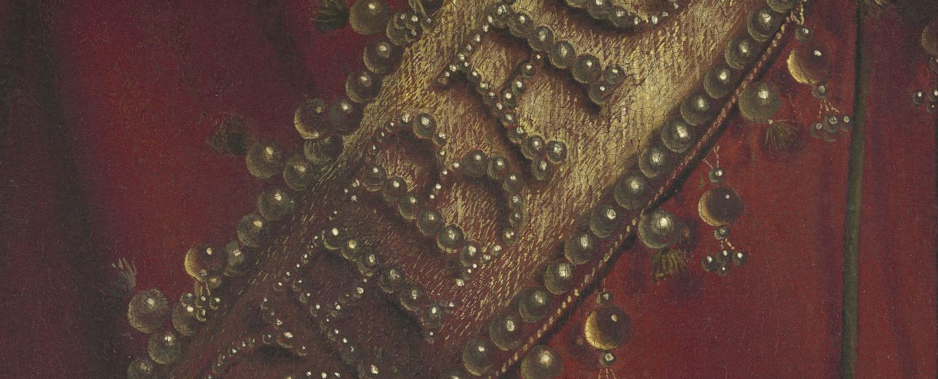 Jan van Eyck e Hubert van Eyck, Polittico dell’Agnello Mistico, dettaglio della figura del Padreterno
