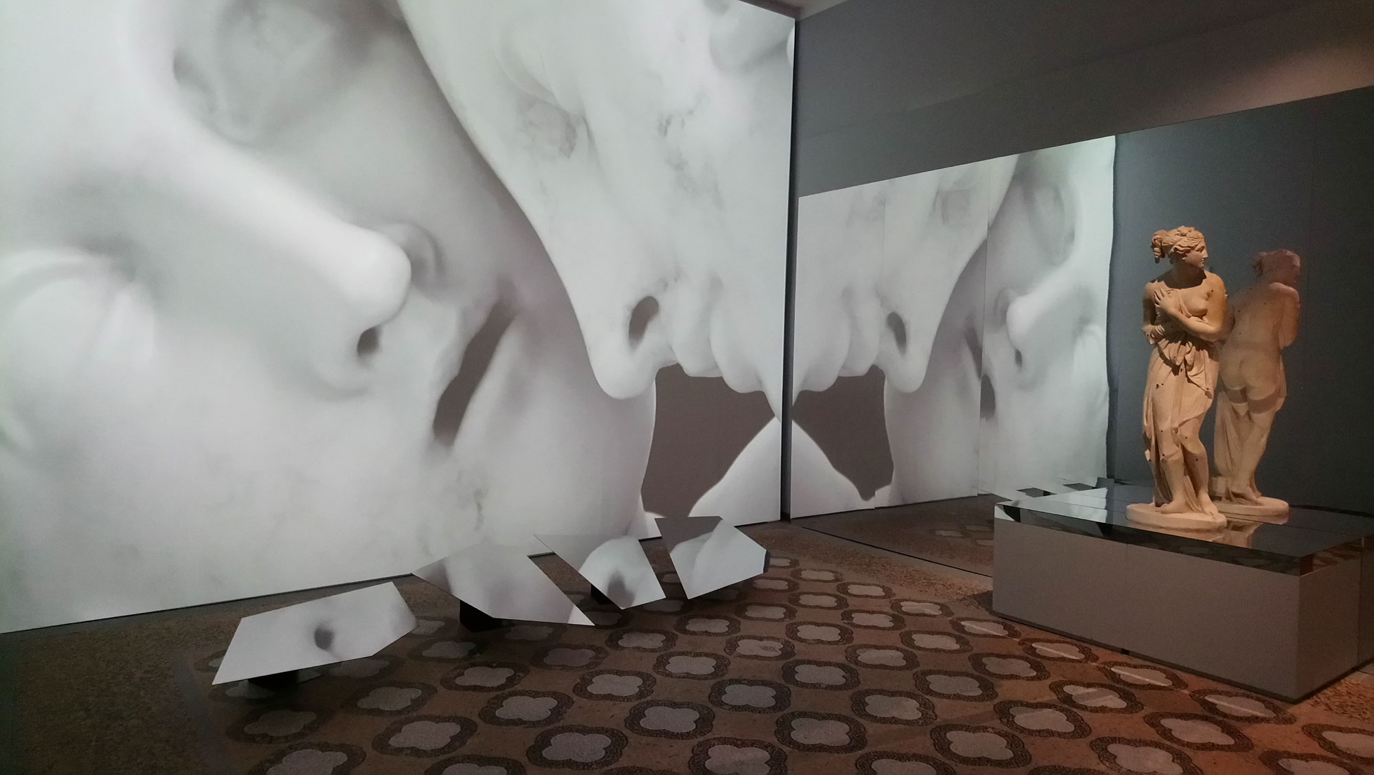 La Sala della Venere Italica prima...
