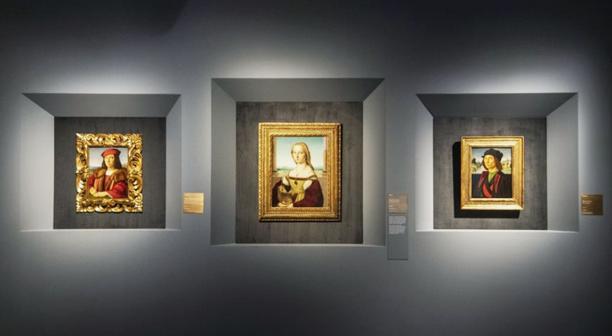 Una sala della mostra Raffaello 1520-1483 a Roma, Scuderie del Quirinale