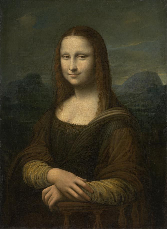 Anonimo seicentesco o settecentesco, Gioconda (XVII-XVIII secolo; olio su tela, 80,2 x 58,6 cm; Monaco di Baviera, Alte Pinakothek)