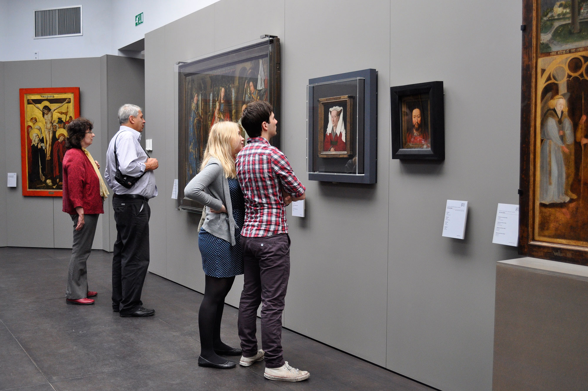 Van Eyck's works at the Groeninge Museum. Ph. Credit Sarah Bauwens