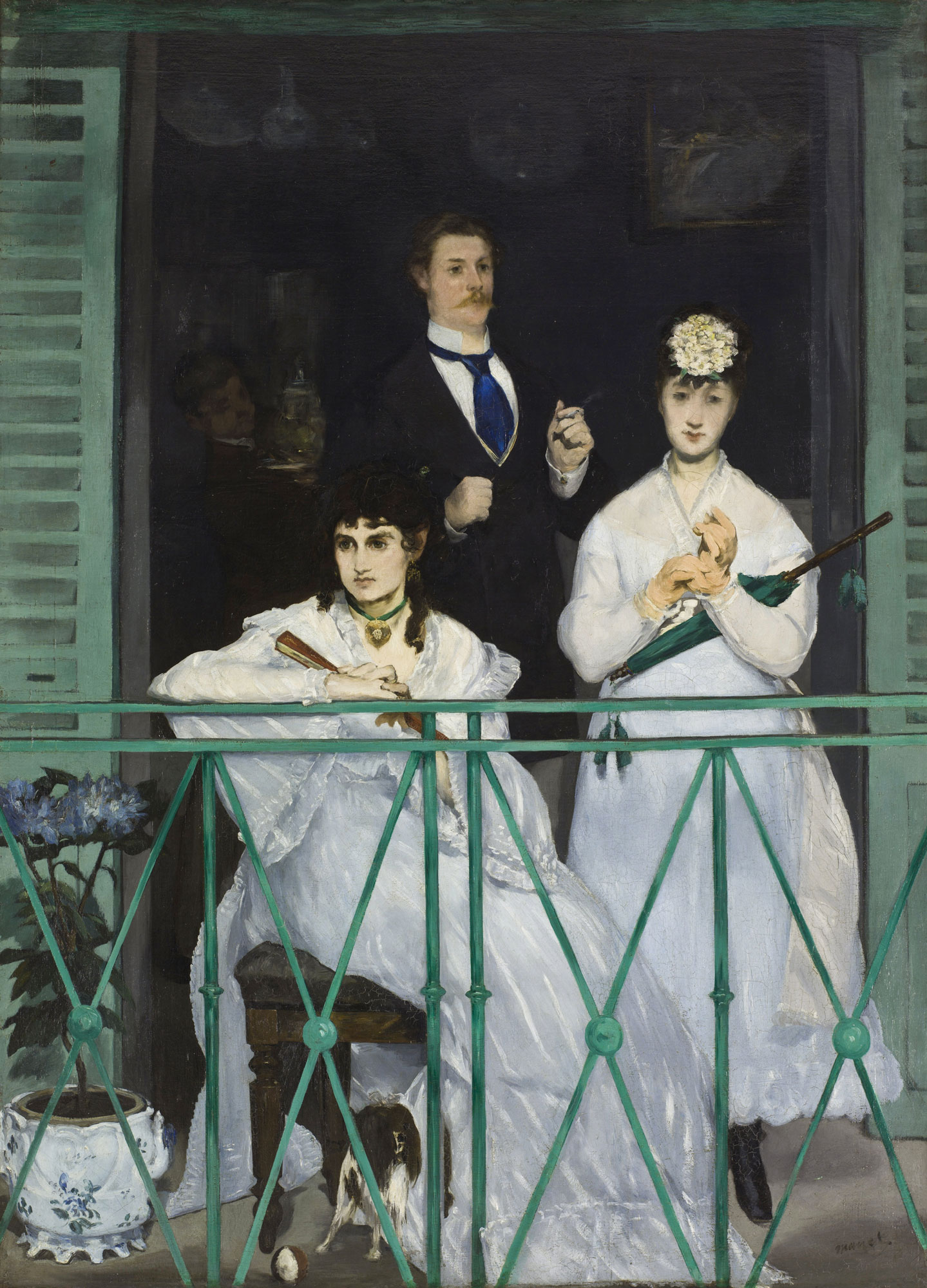 Édouard Manet, Il balcone (1868-1869; olio su tela, 170 x 124 cm; Parigi, Musée d'Orsay) Édouard Manet, Il balcone (1868-1869; olio su tela, 170 x 124 cm; Parigi, Musée d'Orsay)