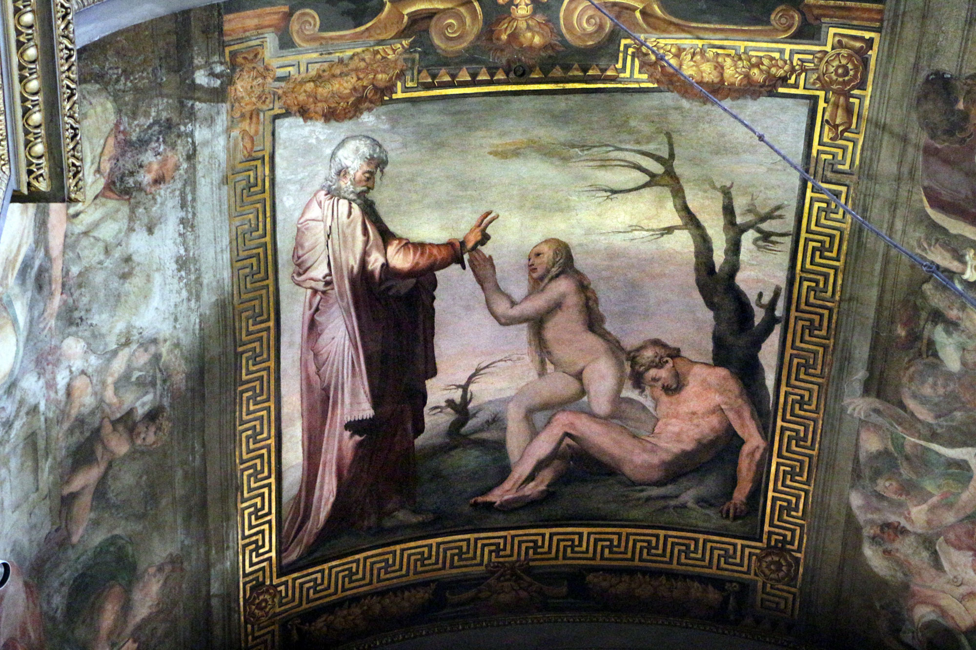 Perin del Vaga, La creazione di Eva (1525-1527; affresco; Roma, San Marcello al Corso). Ph. Credit Francesco Bini
