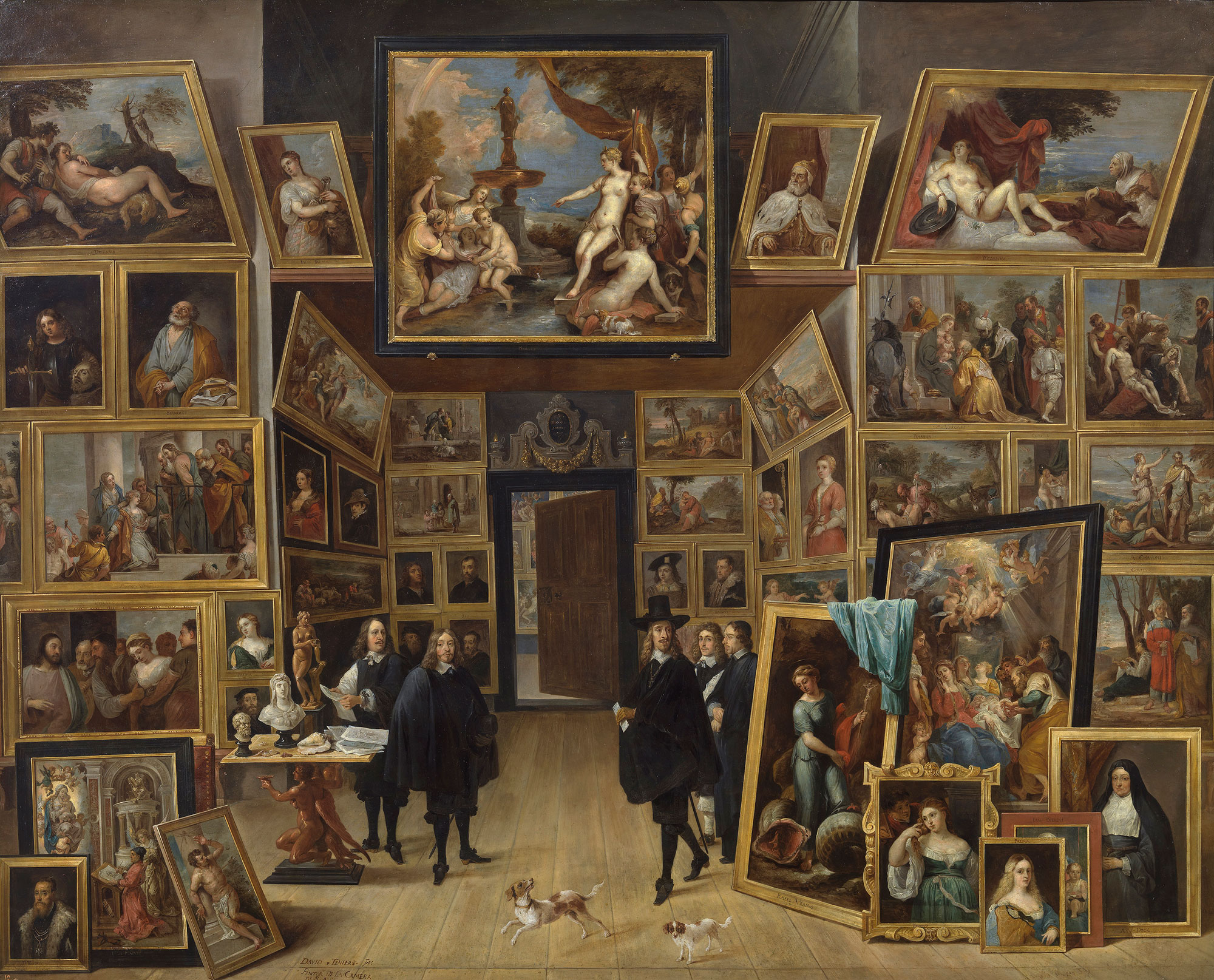 1. David Teniers il giovane, L’arciduca Leopoldo Guglielmo nella sua Galleria, Madrid, Museo del Prado
