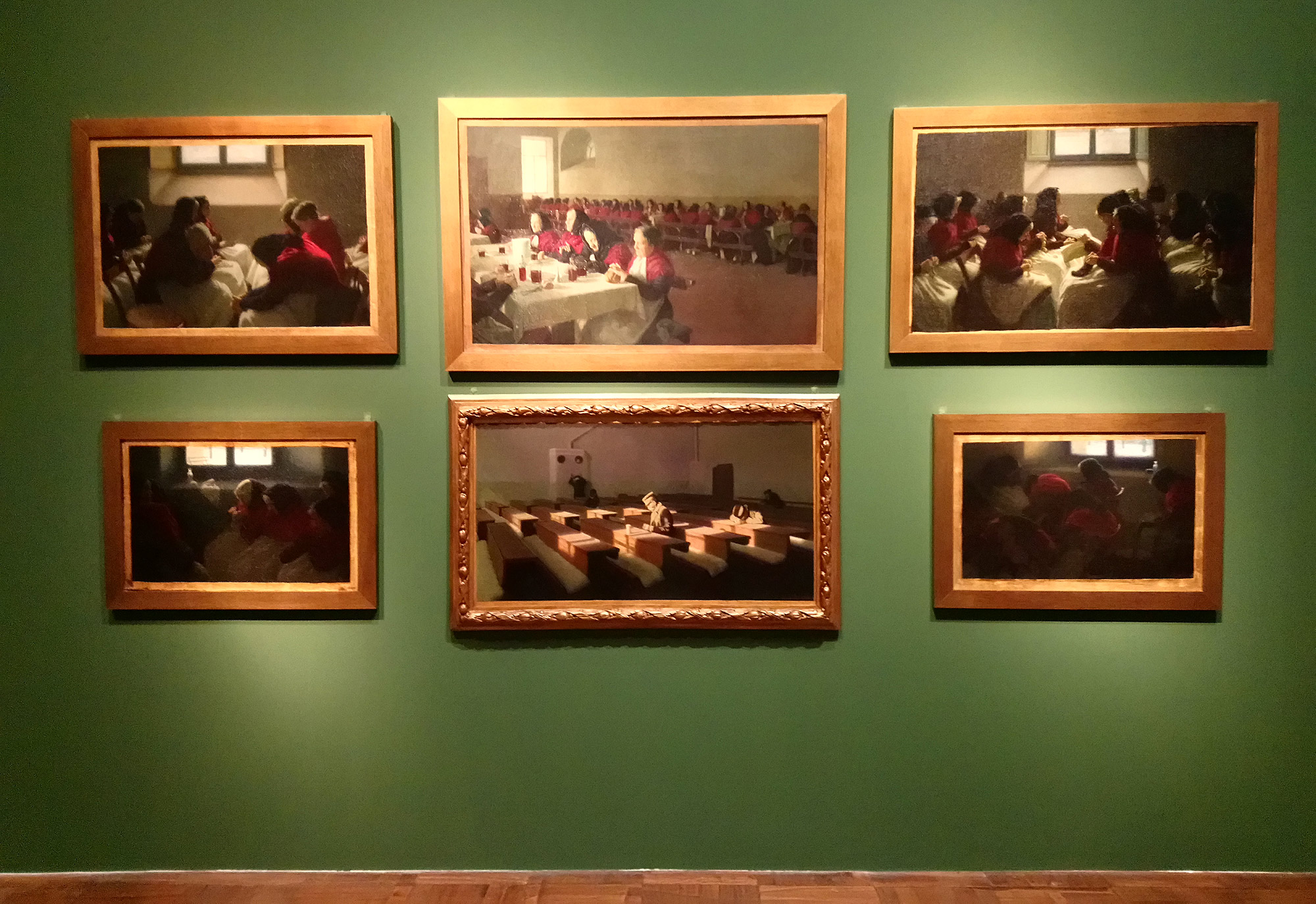 Le sei tele del Poema della Vecchiaia in mostra a Venezia (Galleria Internazionale d'Arte Moderna di Ca' Pesaro) nel 2018. Ph. Credit Finestre sull'Arte
 Le sei tele del Poema della Vecchiaia in mostra a Venezia (Galleria Internazionale d'Arte Moderna di Ca' Pesaro) nel 2018. Ph. Credit Finestre sull'Arte