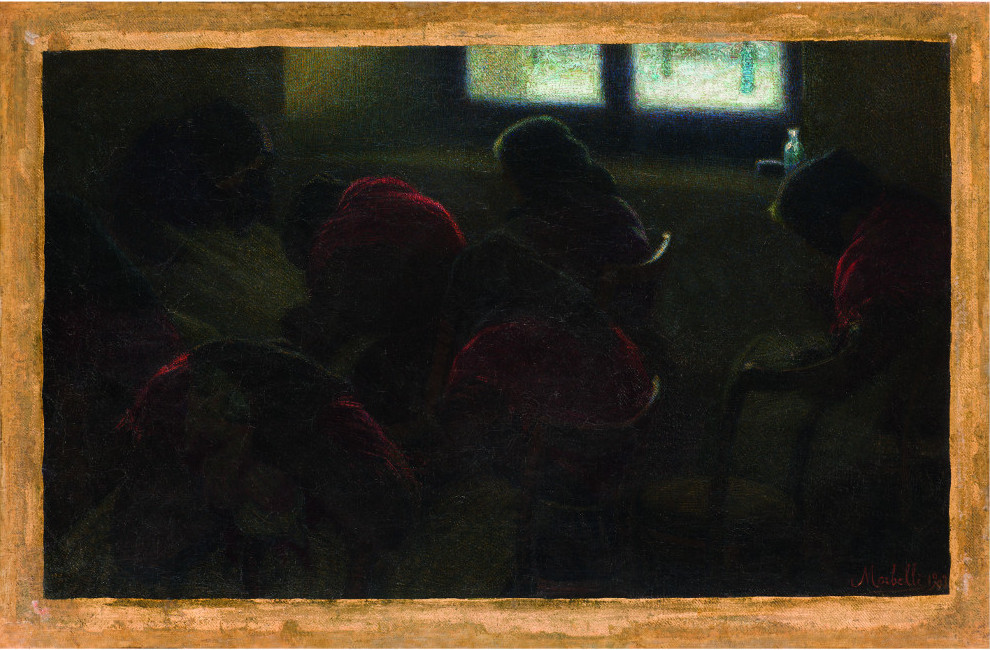 Angelo Morbelli, Siesta invernale (1903; olio su tela, 49 x 74 cm; Alessandria, Museo Civico e Pinacoteca)
 Angelo Morbelli, Siesta invernale (1903; olio su tela, 49 x 74 cm; Alessandria, Museo Civico e Pinacoteca)