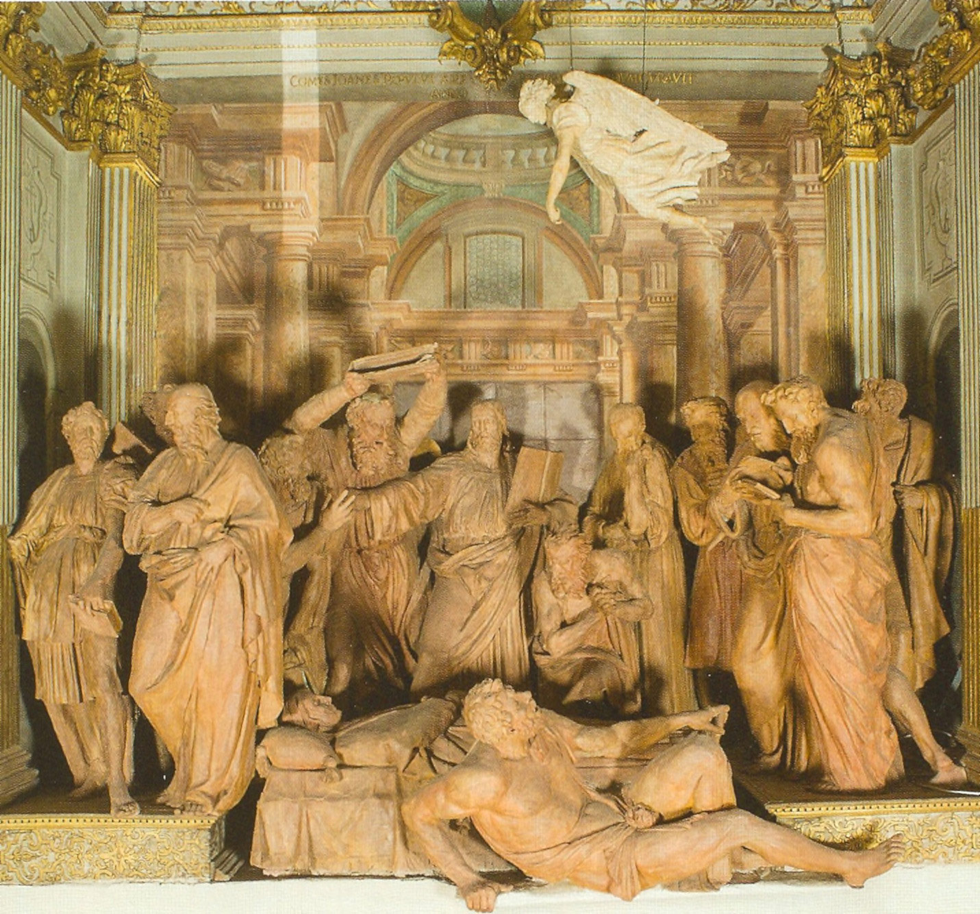 Alfonso Lombardi, I funerali della Vergine (1519-1521; gruppo statuario in terracotta; Bologna, Oratorio di Santa Maria della Vita)
 Alfonso Lombardi, I funerali della Vergine (1519-1521; gruppo statuario in terracotta; Bologna, Oratorio di Santa Maria della Vita)