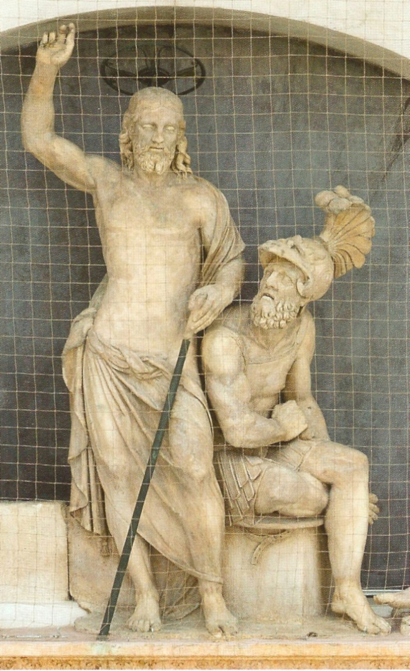 Alfonso Lombardi, Resurrezione, Le due figure centrali in marmo della lunetta del Portale sinistro di San Petronio (Bologna), 1526
 Alfonso Lombardi, Resurrezione, Le due figure centrali in marmo della lunetta del Portale sinistro di San Petronio (Bologna), 1526
